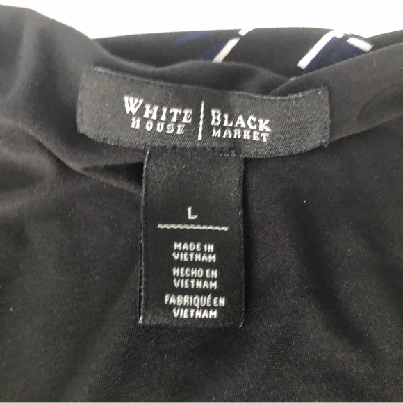 White House Black Market Wrap printed Modi Dress SZ L - Picture 10 of 13